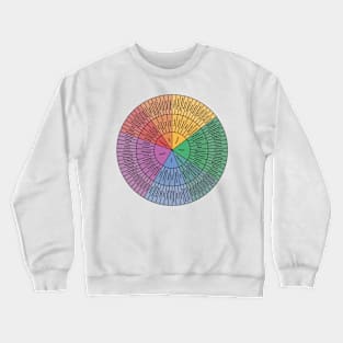 Rainbow Wheel Of Emotions Crewneck Sweatshirt